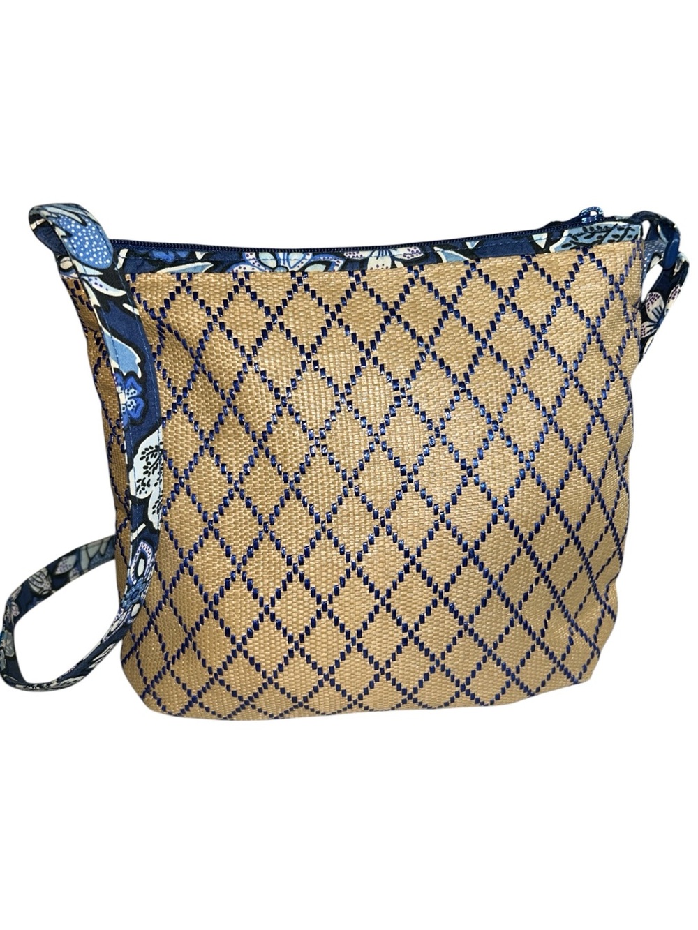 Vera Bradley Tropics Tapestry Anchor Woven Crossbody Bag - Picture 2 of 7